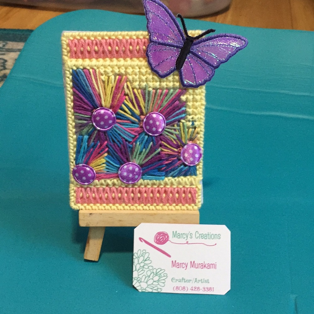 Cute flowers & Butterfly 🦋 Stitch Art 🖼.